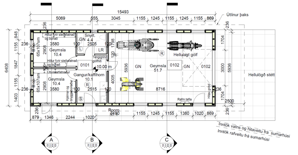 Klettar 65 - Aðstöðuhús - Landshús